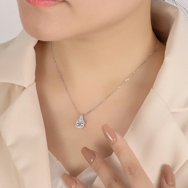 Moissanite Necklace For Women S925