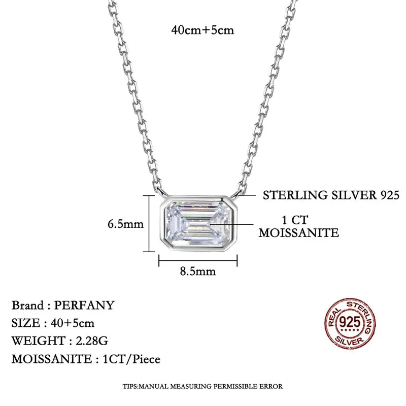 Moissanite Necklace for Women S925