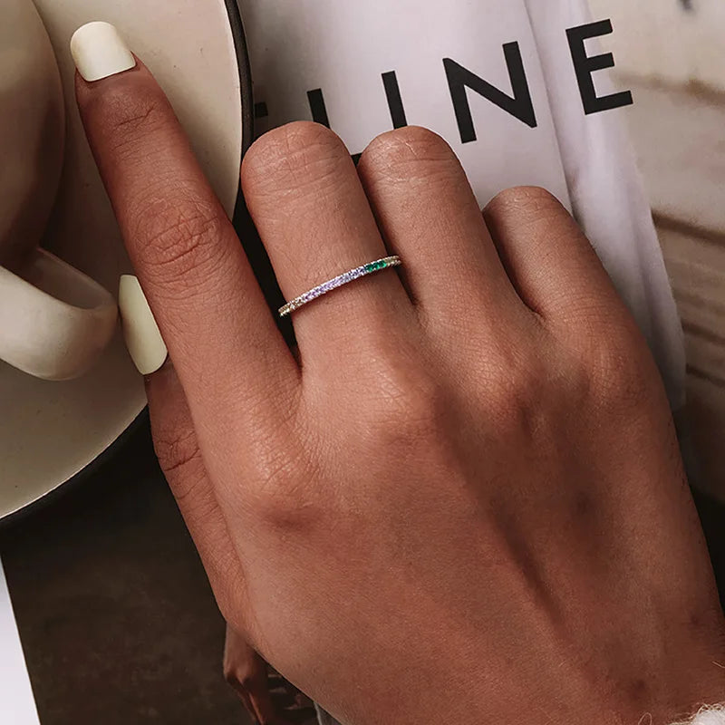 Simple Thin Dainty Rings for Women