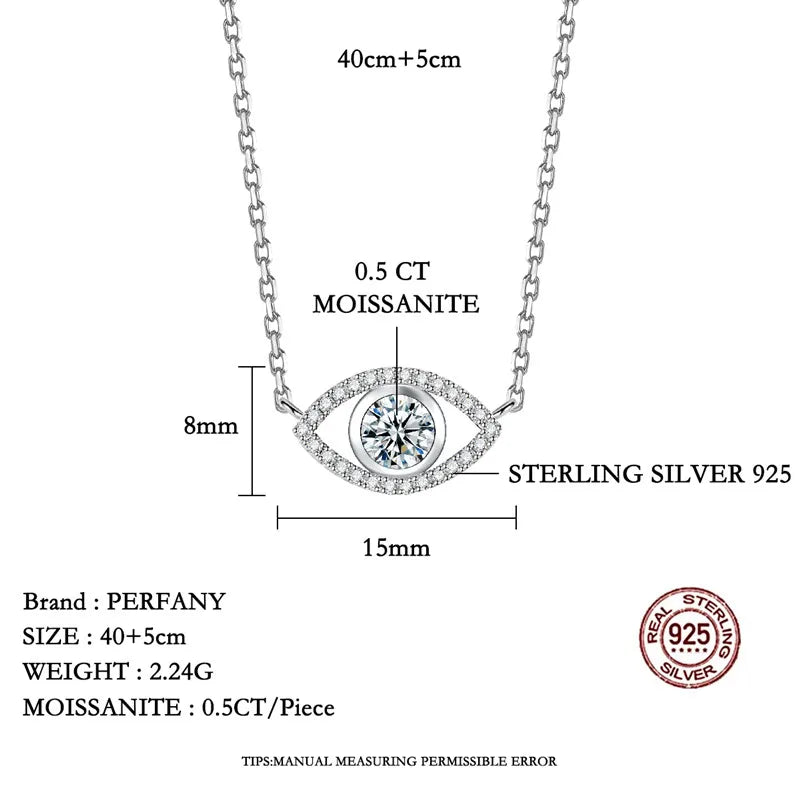 Moissanite Necklace for Women S925