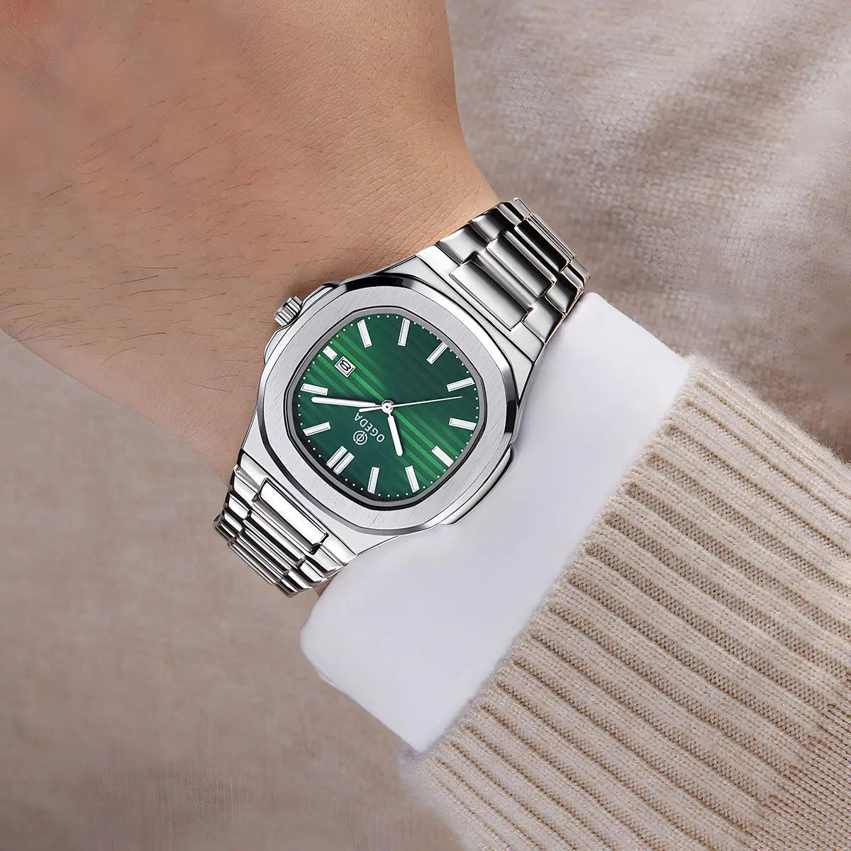 casual men's quartz watch