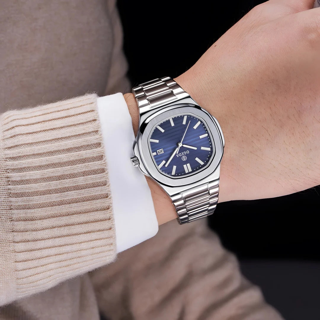 casual men's quartz watch