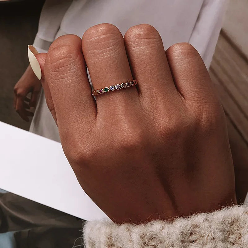 Simple Thin Dainty Rings for Women