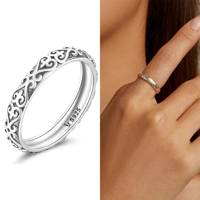 Ring for Women Simple Silver Ring