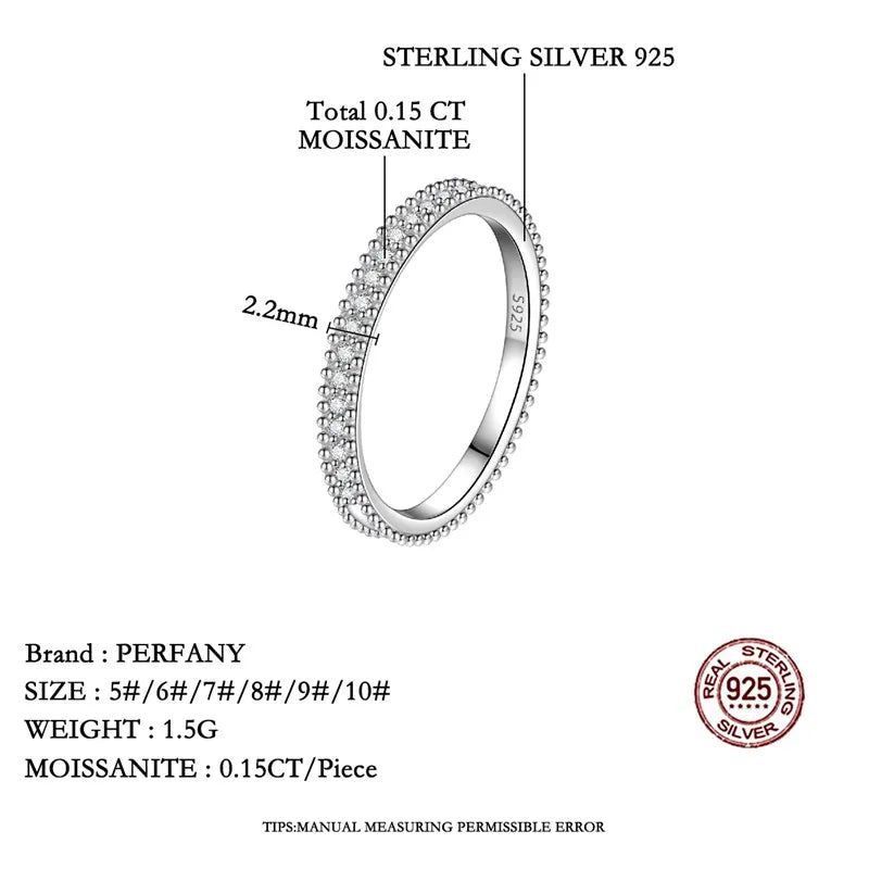 Moissanite Ring for Women S925